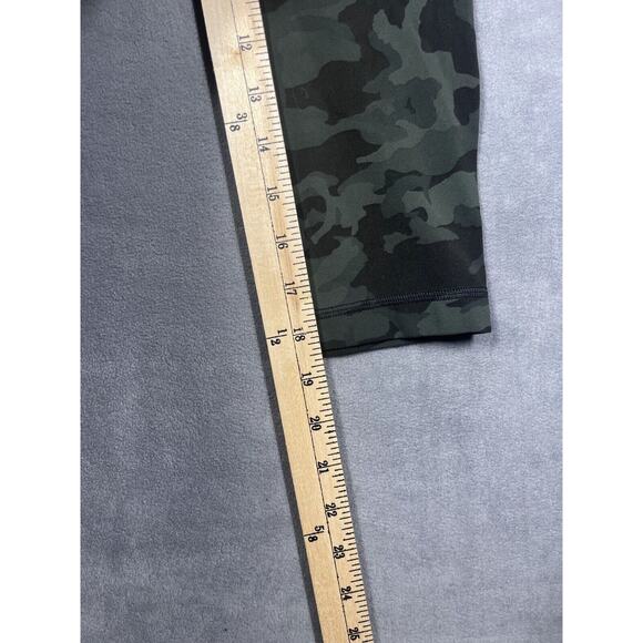 Lululemon Legging Women's 22 Green Camouflage Elastic Waist Pull On Performance - Picture 5 of 7